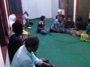 Pertemuan rutin remaja masjid al Ikhlash